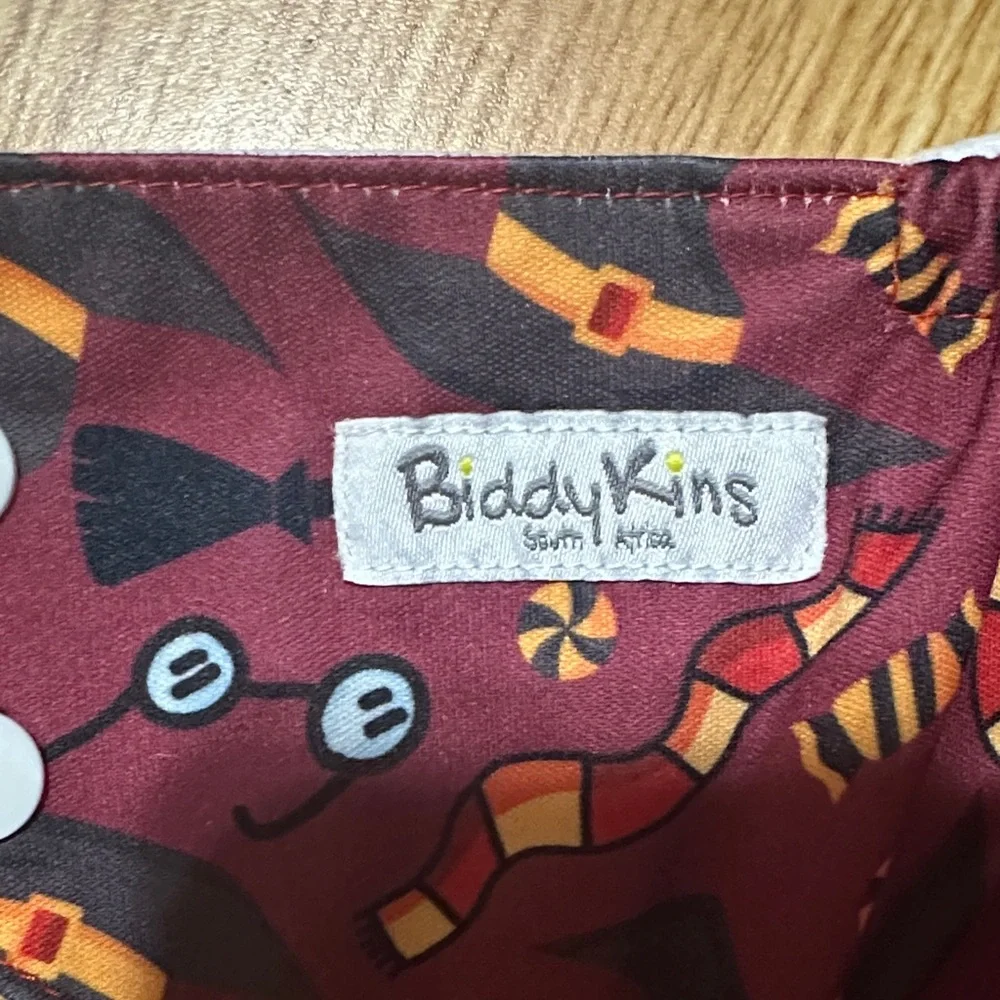 Maroon Patterned Kids Diaper